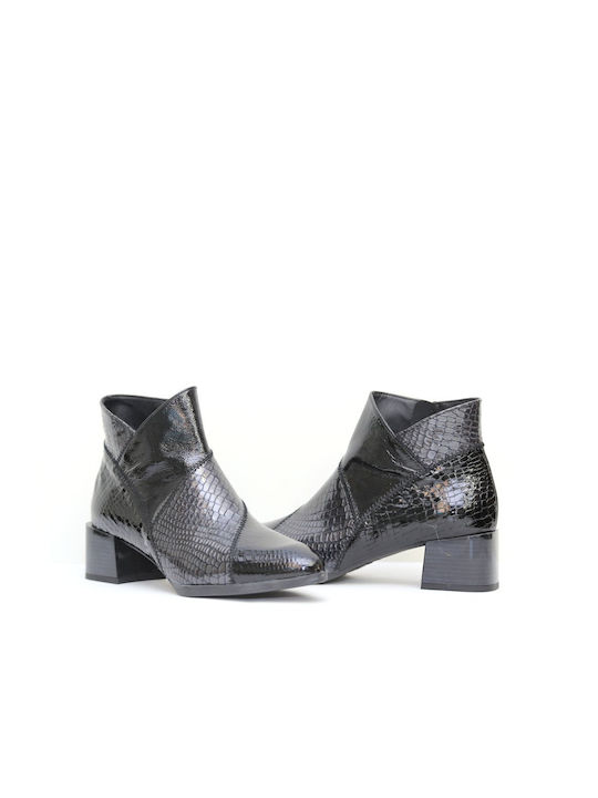 Viguera Leder Damen Knöchelstiefel Schwarz