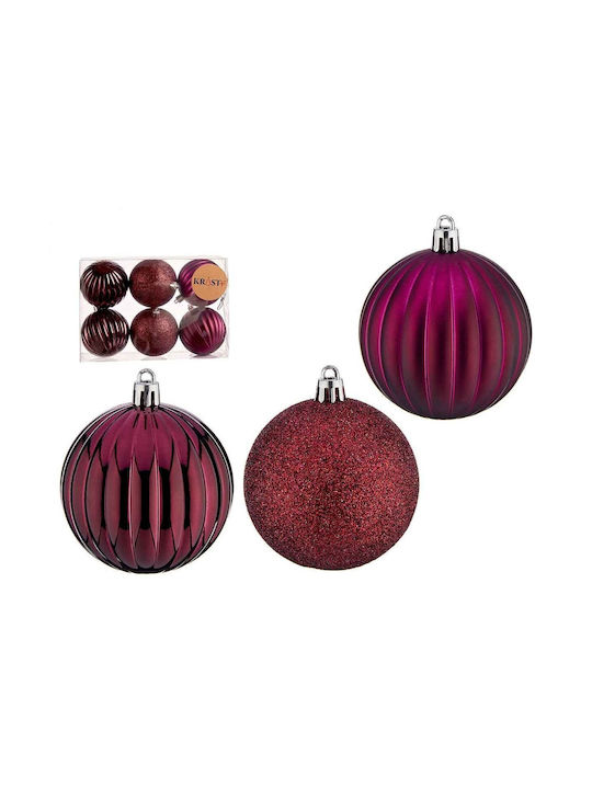 Krist+ Ornament de Crăciun Set Plastic Purple 7buc