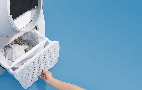 Catlink Scooper Young Version Katzentoilette Selbstreinigend mit Filter und Sieb Gray L60 x B58 x H71cm