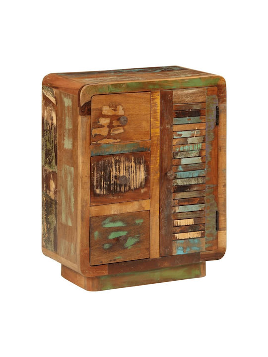 Wooden Storage Cabinet with 3 Drawers L55xW30xH70cm