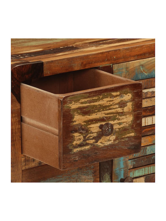 Wooden Storage Cabinet with 3 Drawers L55xW30xH70cm