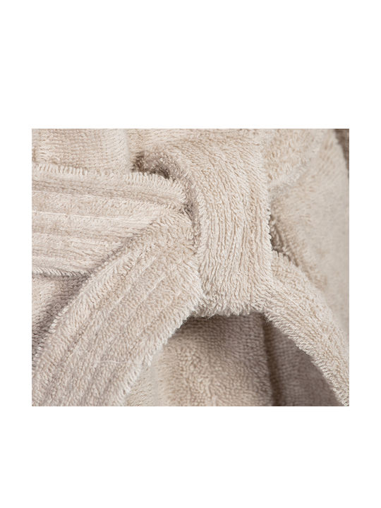 Nef-Nef Homeware Fresh Μπουρνούζι με Γιακά Linen 420gr/m²