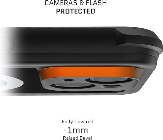 Ghostek Nautical 4 Back Cover Πλαστικό 0.68mm Αδιάβροχο Σετ με Τζαμάκι Μαύρο (iPhone 15)