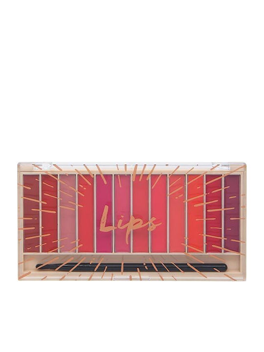 Technic Box Beauty Παλέτα Μακιγιάζ για τα Χείλη 3τμχ