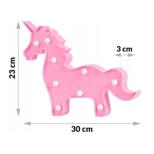 Nukido Lumină de perete pentru copii Lumini LED Plastic Unicorn
