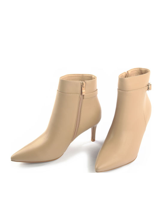 Synthetic Leather Medium Heel Women's Boots Gold