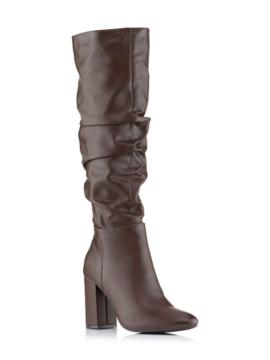 Vera Blum Women's Boots with Zipper Brown