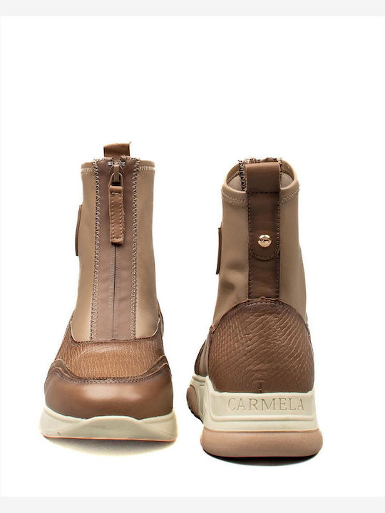 Carmela Footwear Ghete dama Brown