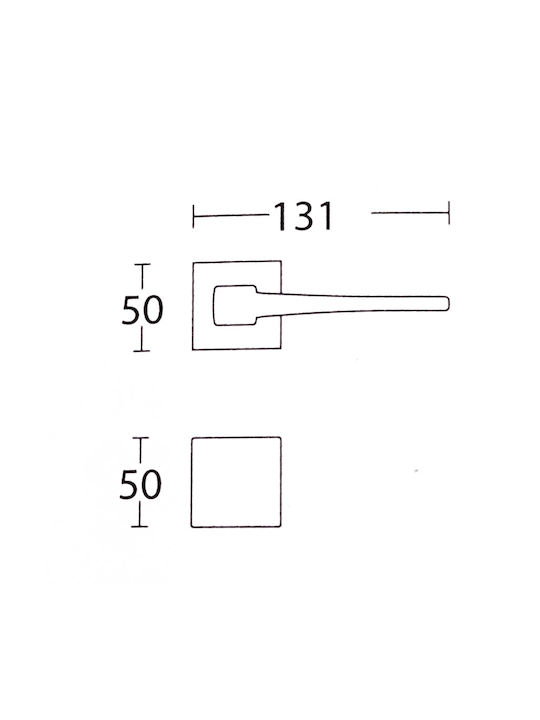 Convex Buton Ușa din mijloc cu Rosette 1495 ICH-13553-ΖΕΎΓΟΣ-ΓΙΑ-ΜΕΣΌΠΟΡΤΑ Pereche cu Rozetă Matt Brass