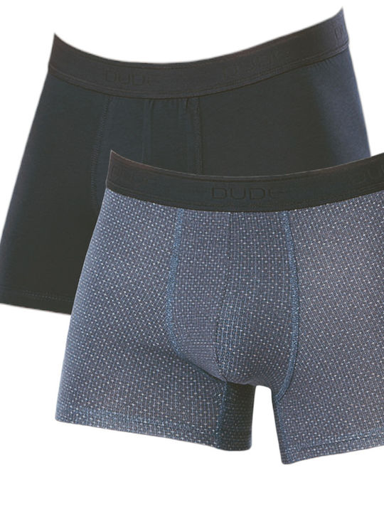 Herren Boxershorts Blue mit Mustern 2Packung