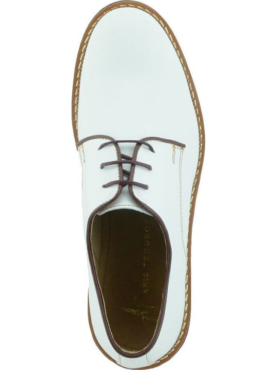 Men's Leather Casual Shoes White
