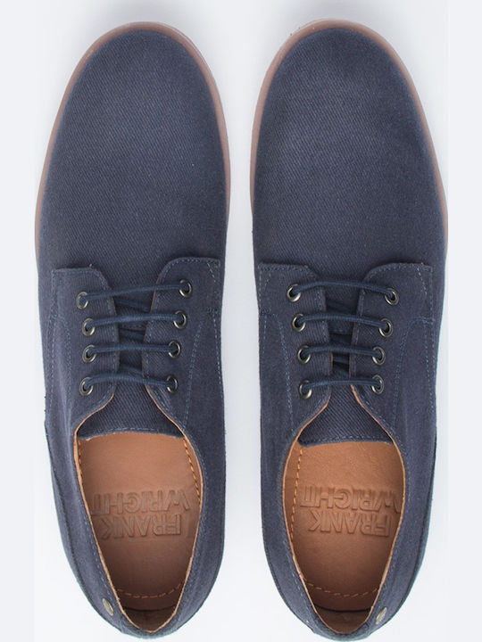Leder Herren Freizeitschuhe Blau