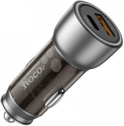Hoco Nz8 Зарядно за кола 43W Бързо Зареждане с един Порт: 1xUSB Кафяв Цвят