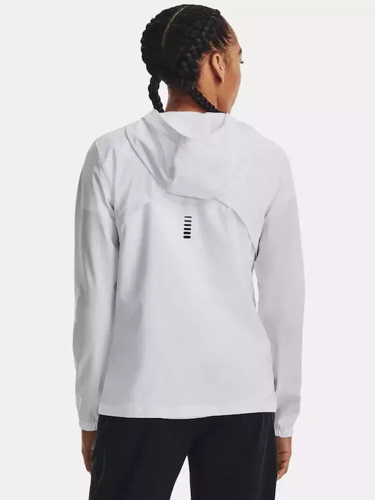 Under Armour Damen Sportliches Bluse Langärmelig Weiß