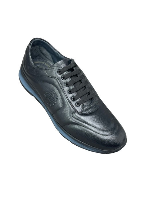 Smart Steps Men's Leather Casual Shoes Black