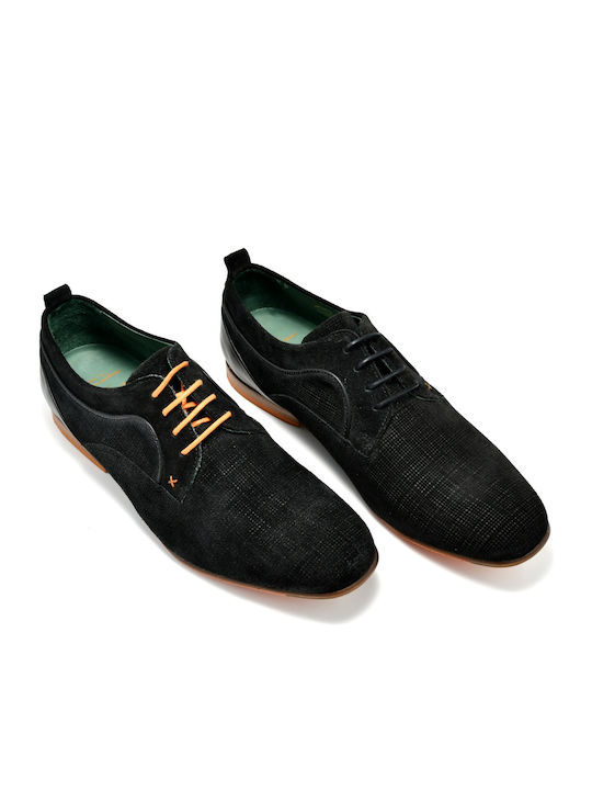 EXCEED Men's Suede Casual Shoes Black