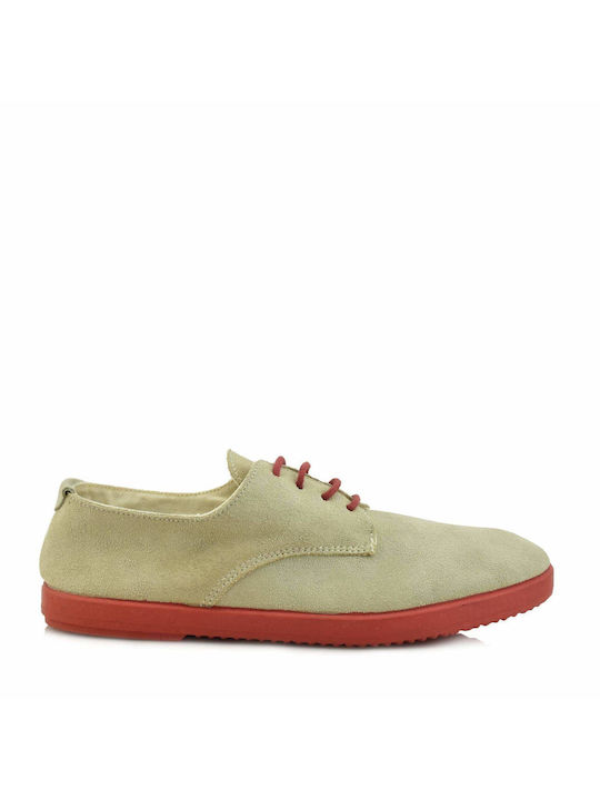 Ibiza Men's Leather Casual Shoes Beige