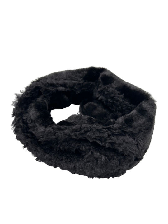 Women's Furry Neck Warmer Black