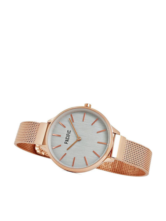 Pacific Men's Watch Battery with Metal Bracelet