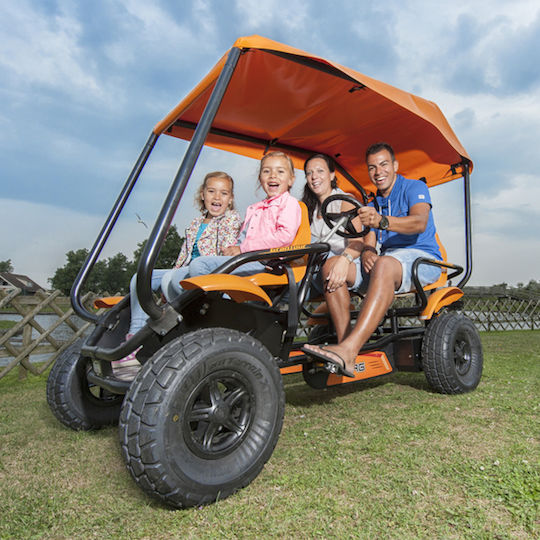 Berg Kids Foot-to-Floor Car Two Seater with Pedal Inspired Orange