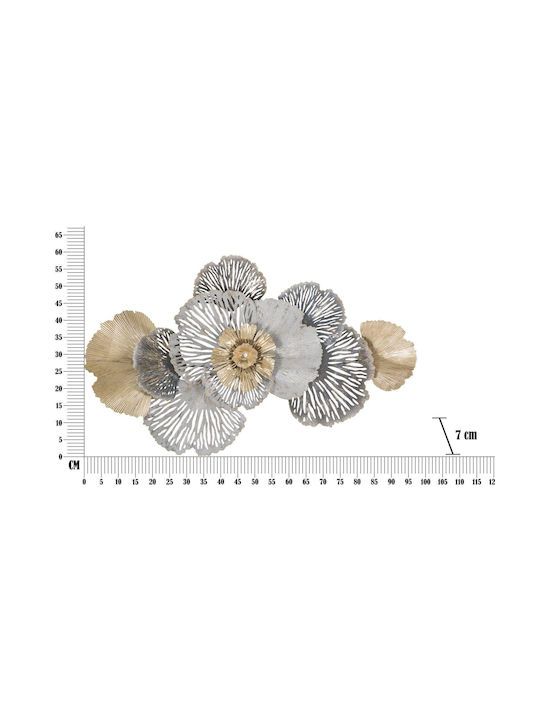 CMSpa Wall Decor Grey Made of Metallic 97.8x7x59cm