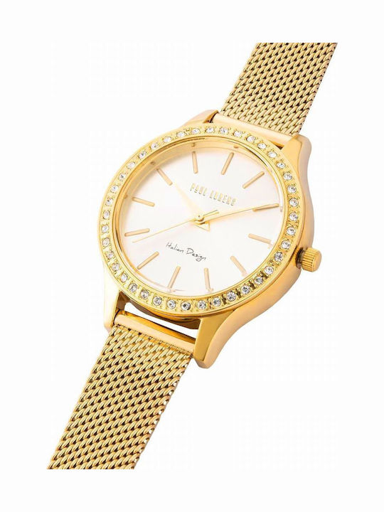 Paul Lorens Damen Uhr mit Metallarmband