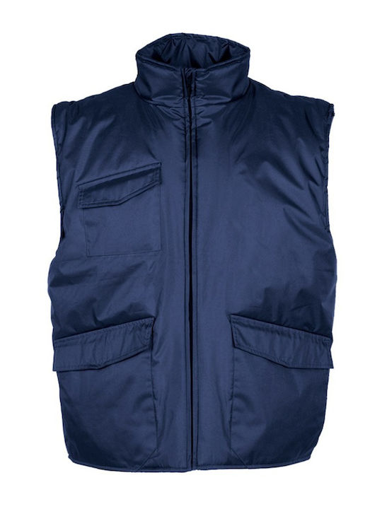 About Basics Ανδρικό Γιλέκο Εργασίας Navy Μπλε