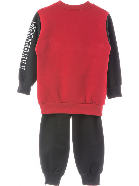 Frenzy Kids Sweatpants Set Red 2pcs