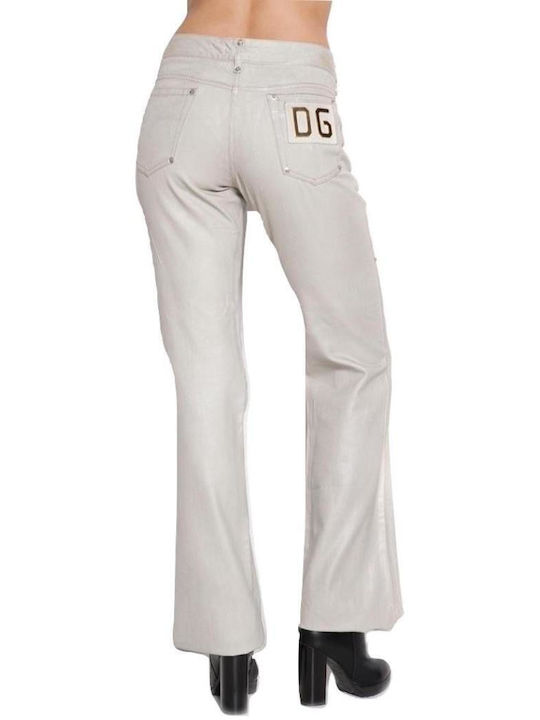 Dolce & Gabbana Damen Stoff Hose SILVER F308TD-YZ