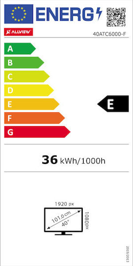 Allview Τηλεόραση 40" Full HD LED ATC6000-F (2023)