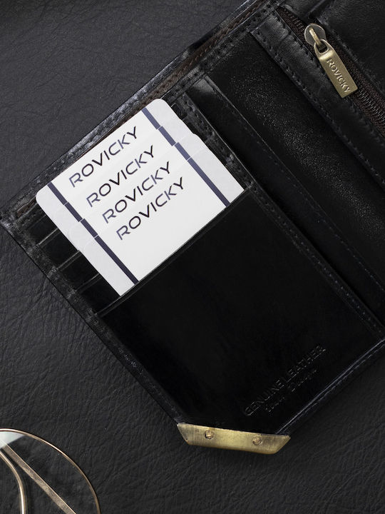 Δερμάτινο Ανδρικό Πορτοφόλι με RFID Μαύρο
