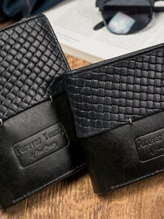 Δερμάτινο Ανδρικό Πορτοφόλι Καρτών με RFID Μαύρο