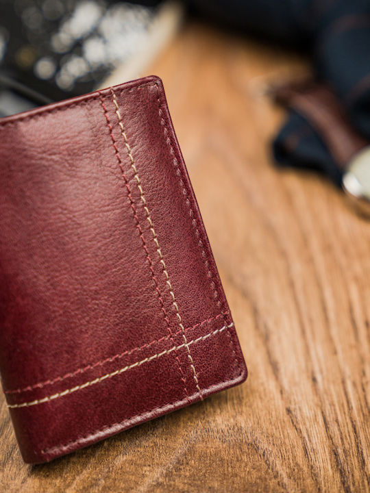 Leder Herren Geldbörse Karten mit RFID Braun