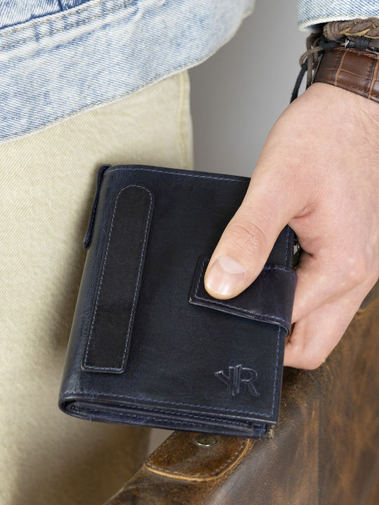 Δερμάτινο Ανδρικό Πορτοφόλι Καρτών με RFID Μαύρο