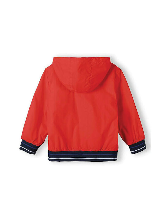 Minoti Kids Casual Jacket with Hood Red