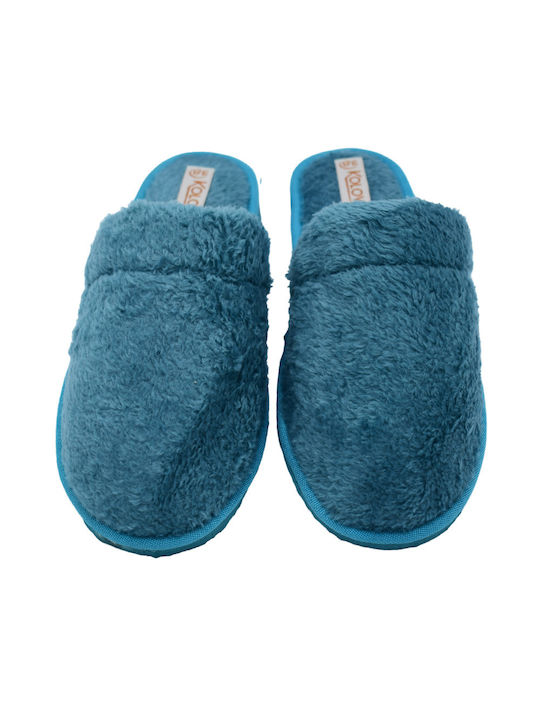 Kolovos Winter Women's Slippers in Blue color