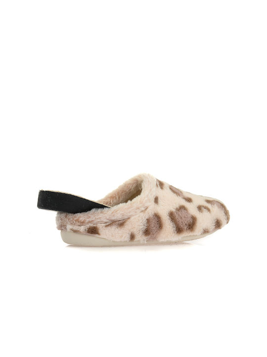 Plumaflex Winter Women's Slippers in Beige color