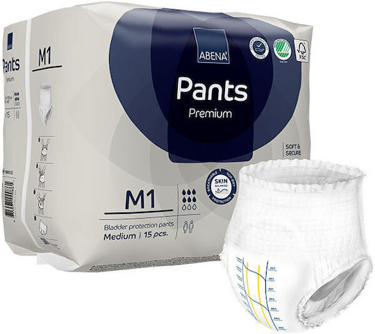 Abena Pants Premium Πάνες Βρακάκι Ακράτειας Medium 6x15τμχ