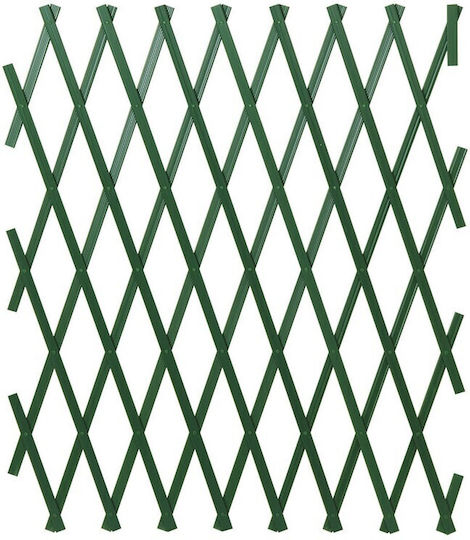 Trellis Pliabil De Grădină Din Plastic Verde 300x100cm