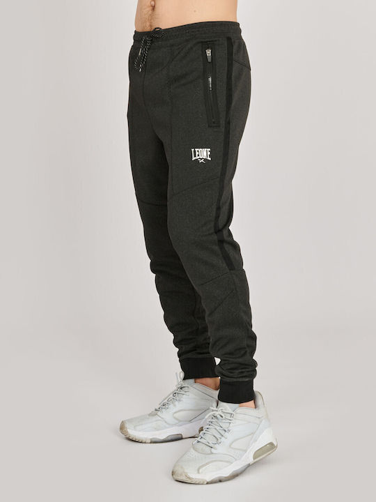 Sweatpants Glossy with Elastic Dark Grey