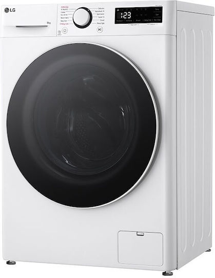 LG Πλυντήριο Ρούχων 8kg με Τεχνολογία Ατμού 1200 Στροφών TurboWash F2WR508S0W