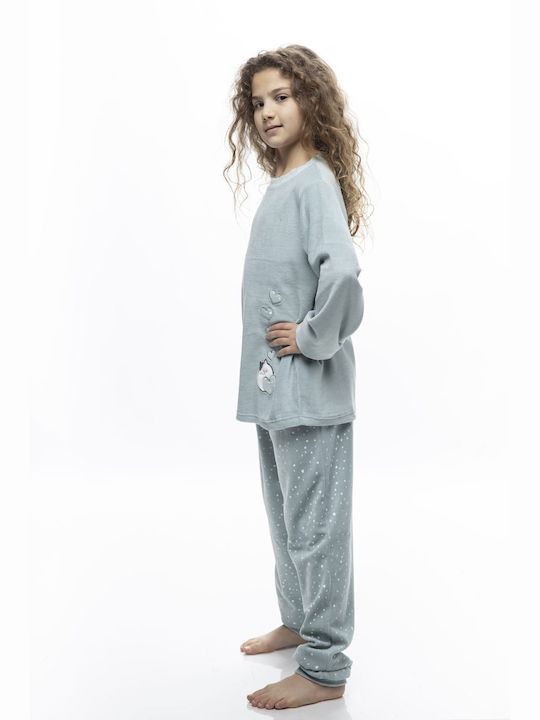 Galaxy Kids Pajamas Winter Velvet Pink