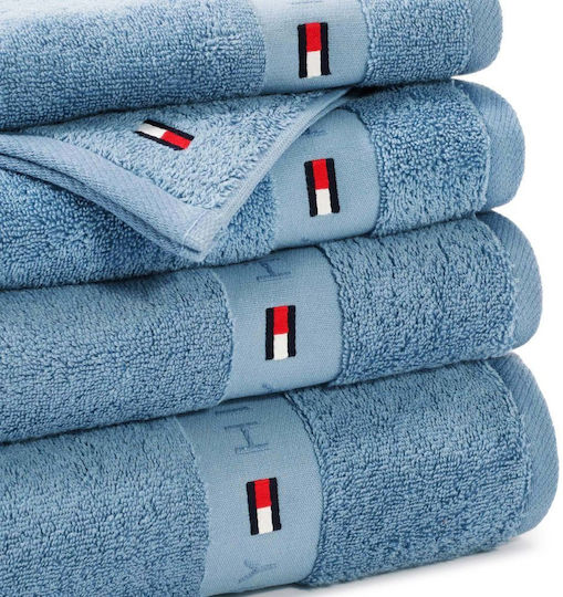 Tommy Hilfiger Badehandtuch Legend 100x150εκ. Galazio (Ocean) Gewicht 540gr/m²