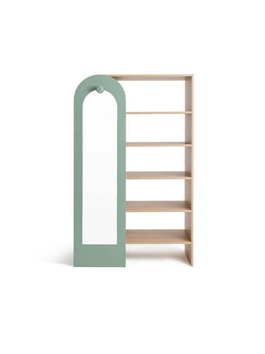 Single Door Wardrobe Zaria with Mirror 50x50x180cm