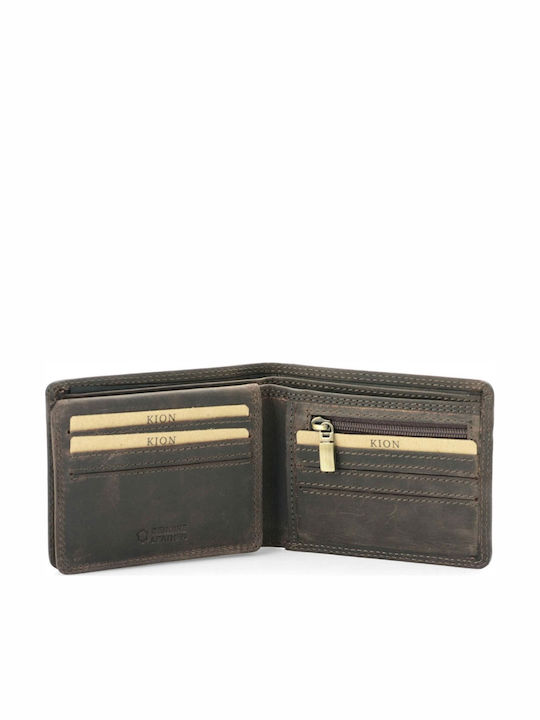 Leather Men's Wallet Classic Brown
