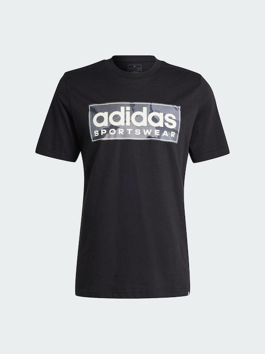 Adidas Linear Ανδρικό T-shirt Κοντομάνικο Μαύρο