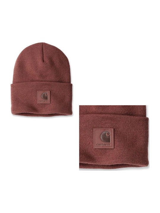 Beanie Unisex Beanie Knitted in Brown color