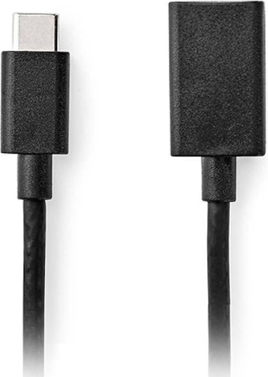 Nedis USB 3.2 Cable USB-C Male - USB-C Female 15W Silver 0.15m