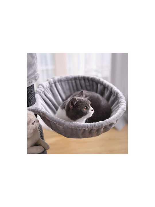 Feandrea Scratching Post Cat Trees Gray 6 levels 50x50x141cm