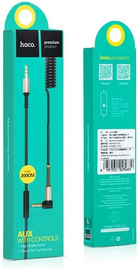Hoco 3,5mm Klinkenkabel 3,5mm Stecker - 3,5mm Stecker Schwarz 80-0602
